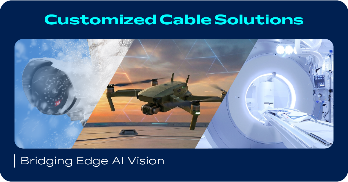 Wanshih Customized Cable Solutions for Medical, Drone, and Surveillance Applications. 